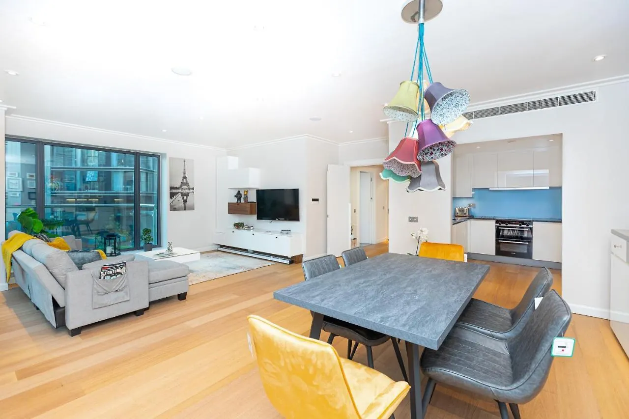 Luxurious Modern 3Br Flat In Prime Canary Wharf Londyn Wielka Brytania